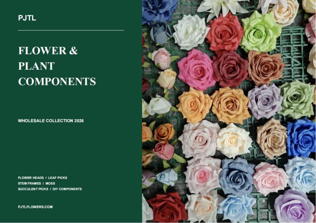 PJTL wholesale flower and plant components catalog 2026 cover